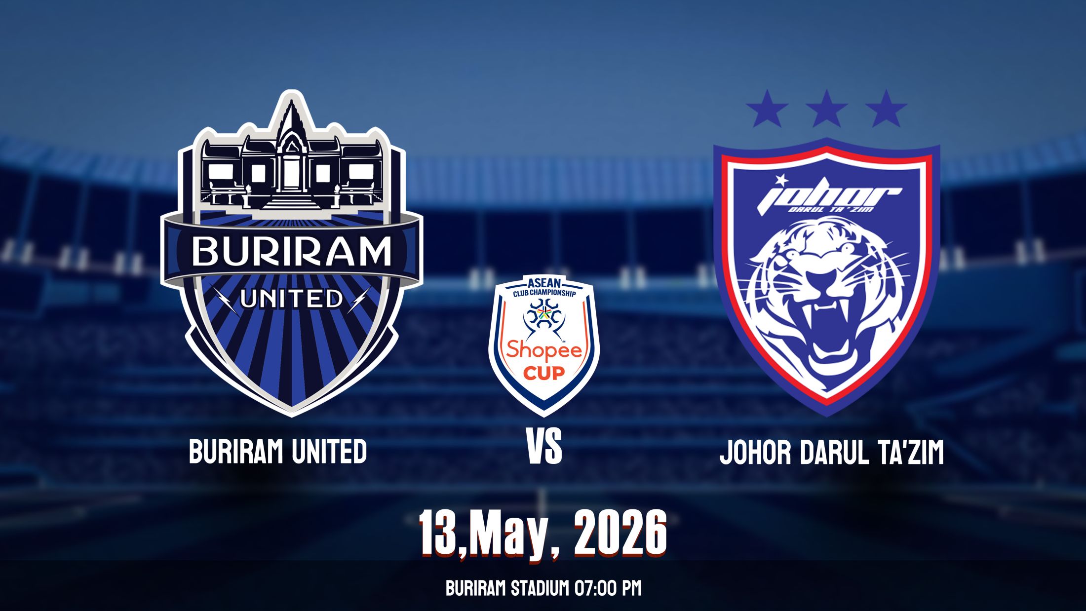 Buriram United FC  vs Johor Darul Ta'zim (MAS)