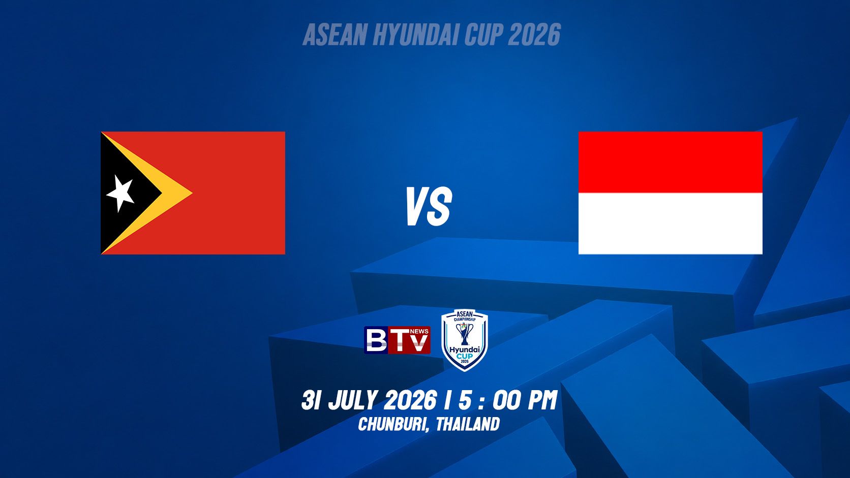 ក្រុមបាល់ទាត់ជម្រើសជាតិទីម័រខាងកើត vs ក្រុមបាល់ទាត់ជម្រើសជាតិឥណ្ឌូណេស៊ី  TIMOR-LESTE vs INDONESIA