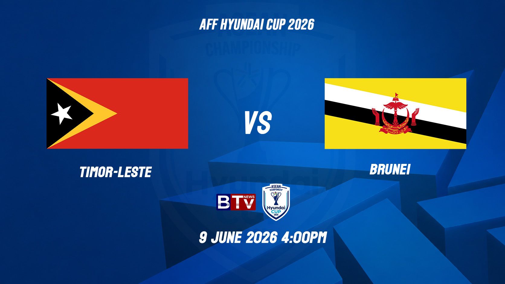 ទីម័រខាងកើត vs ព្រុយណេដារ៉ូសាឡាម Timor Leste (TLS) vs Brunei Darussalam (BRU)